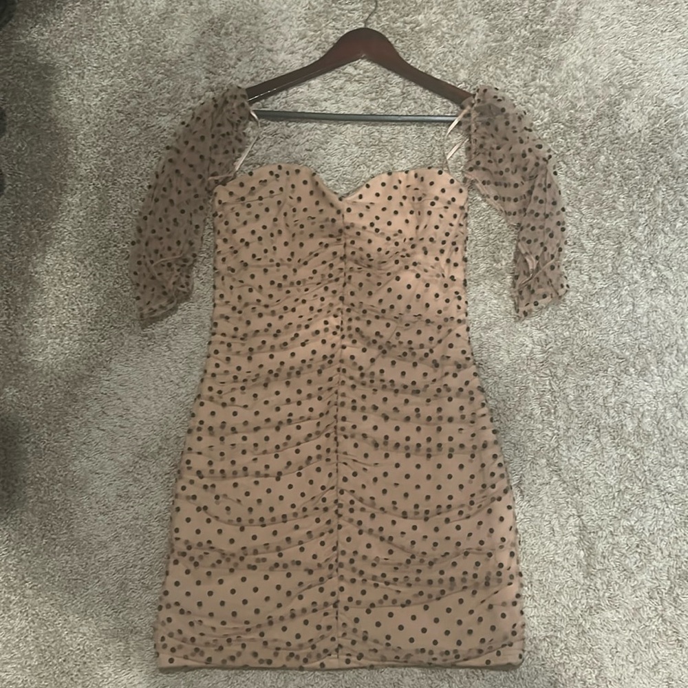 VICI off the shoulder polka dot dress NWT